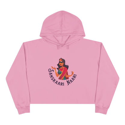 Sanskaari Naari Crop Hoodie