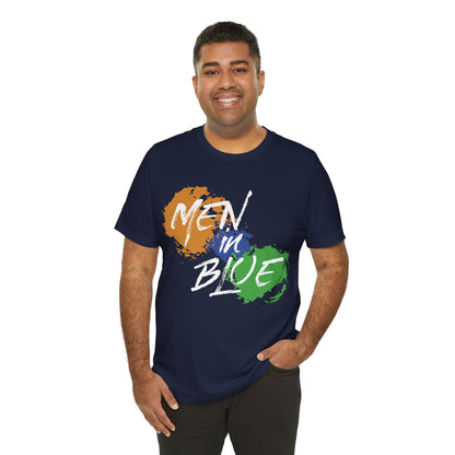 Men in Blue Graphic T-shirt