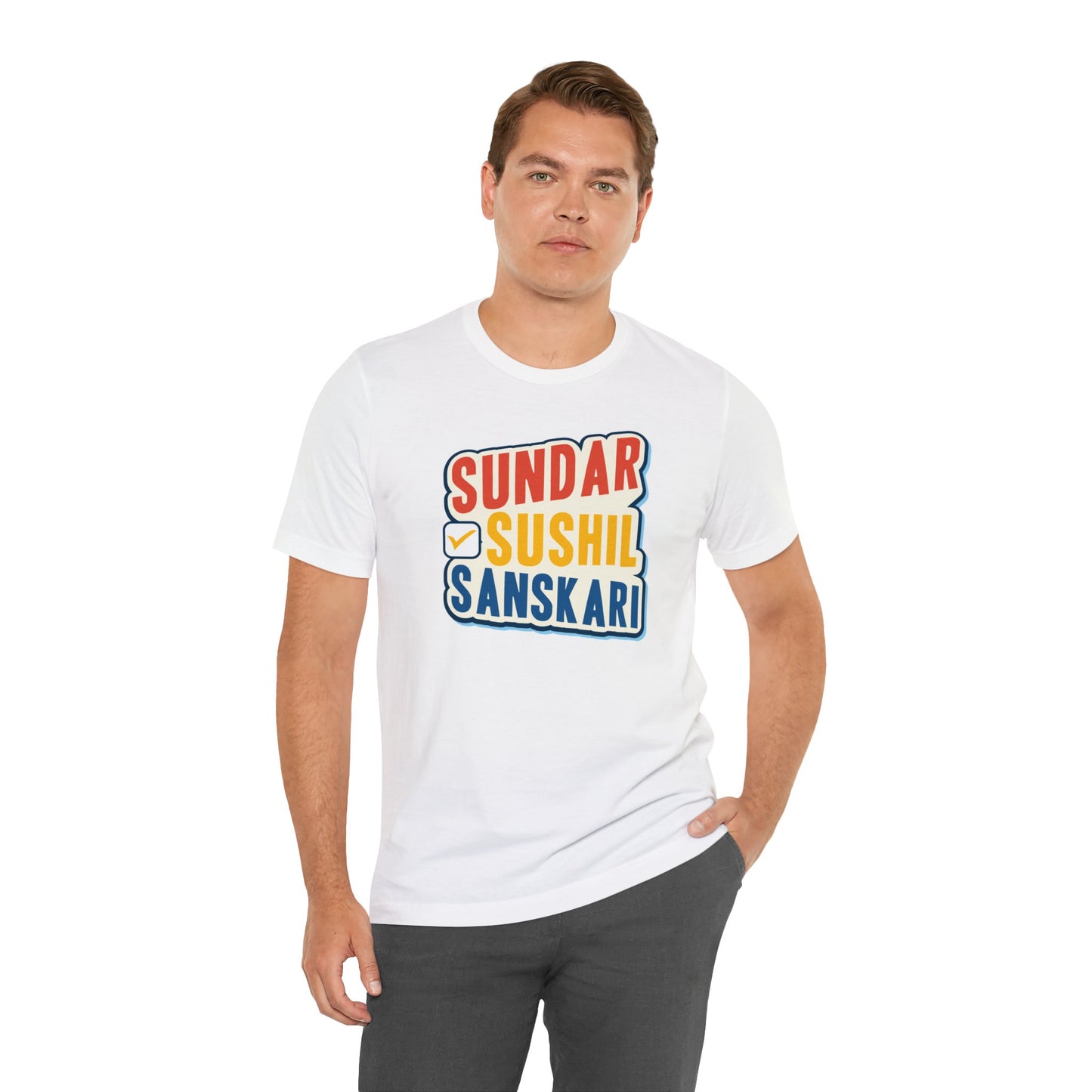 Sundar Sushil Sanskari Graphic T-shirt