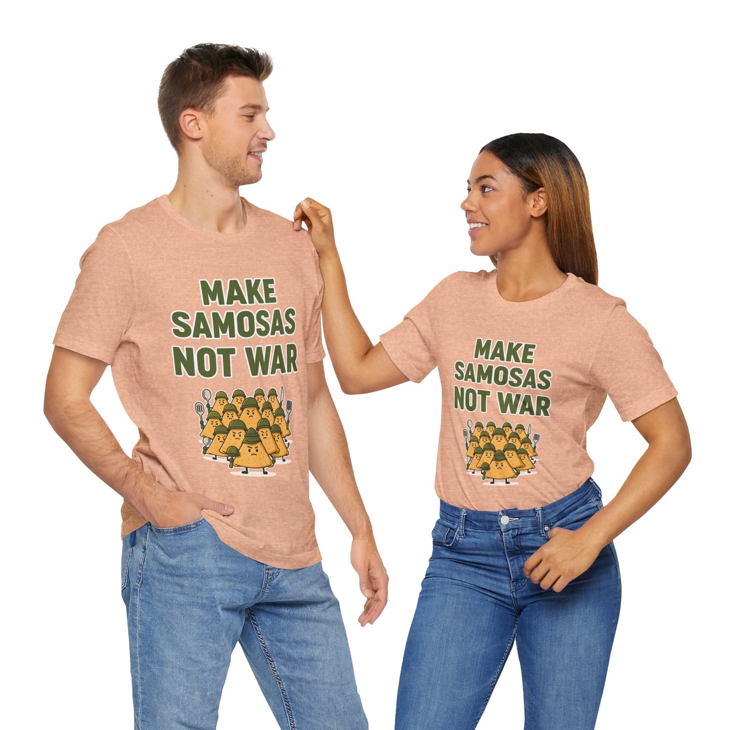Make Samosas Not War Graphic T-shirt