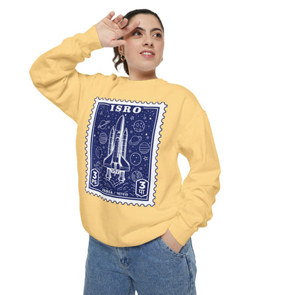 ISRO Unisex Garment-Dyed Sweatshirt