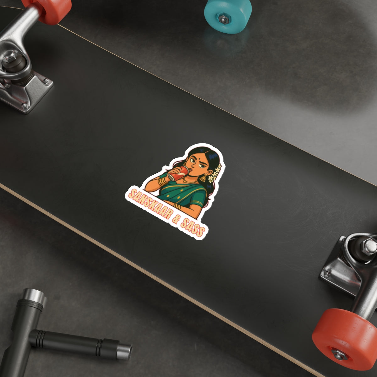 Sanskaar & Sass Die-Cut Sticker
