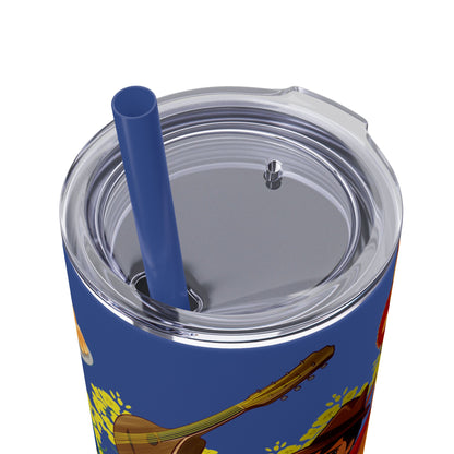 DDLJ Skinny Tumbler with Straw, 20oz