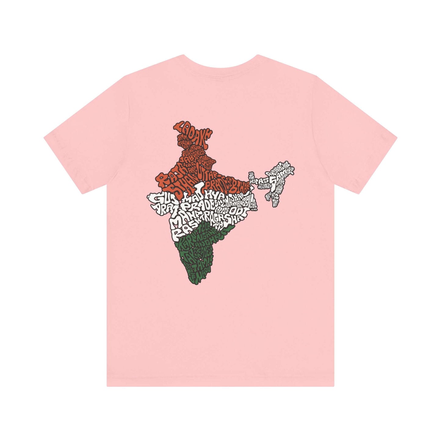 India Map (Back Print) Graphic T-shirt