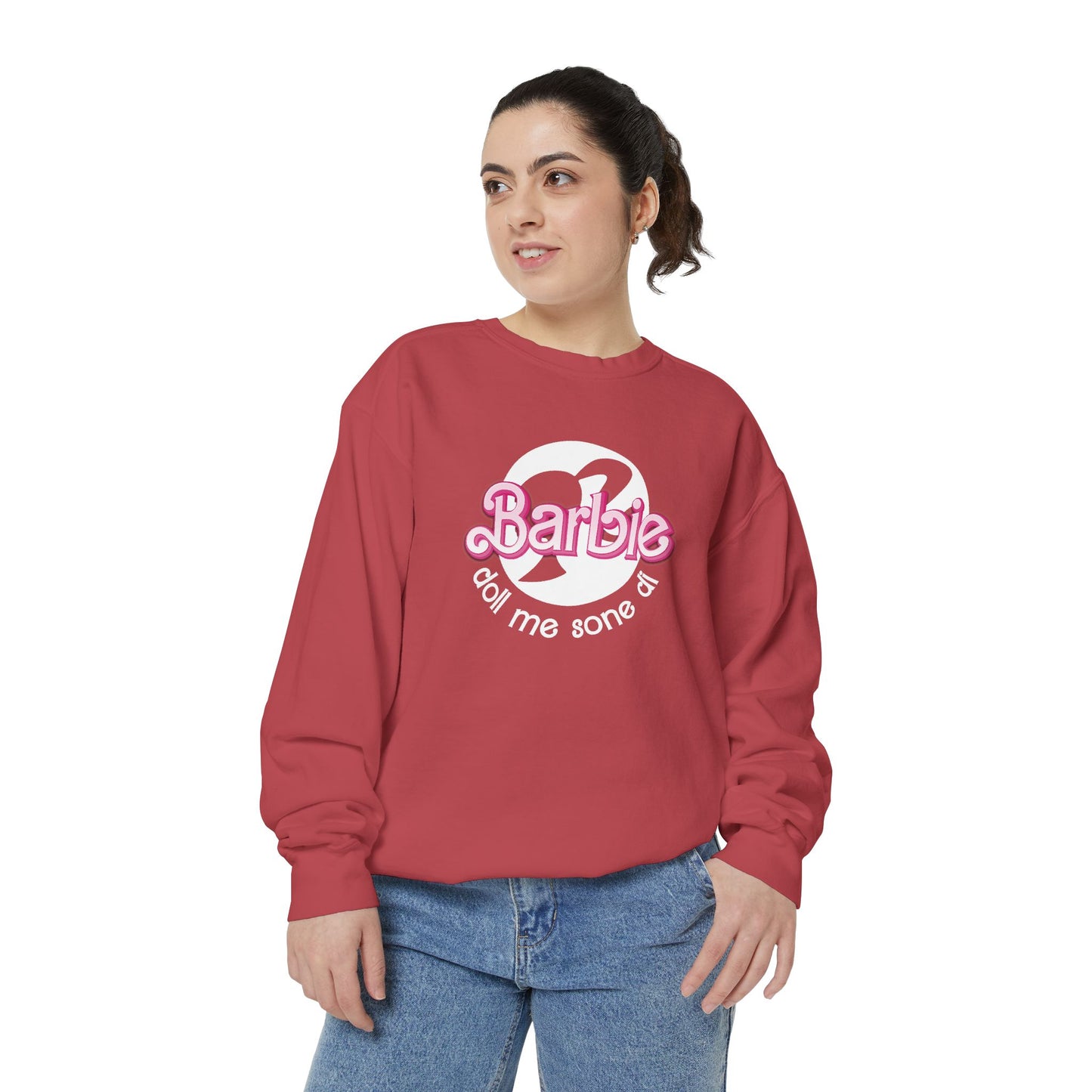 Barbie Doll Garment-Dyed Sweatshirt