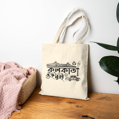 Kolkata Canvas Tote Bag