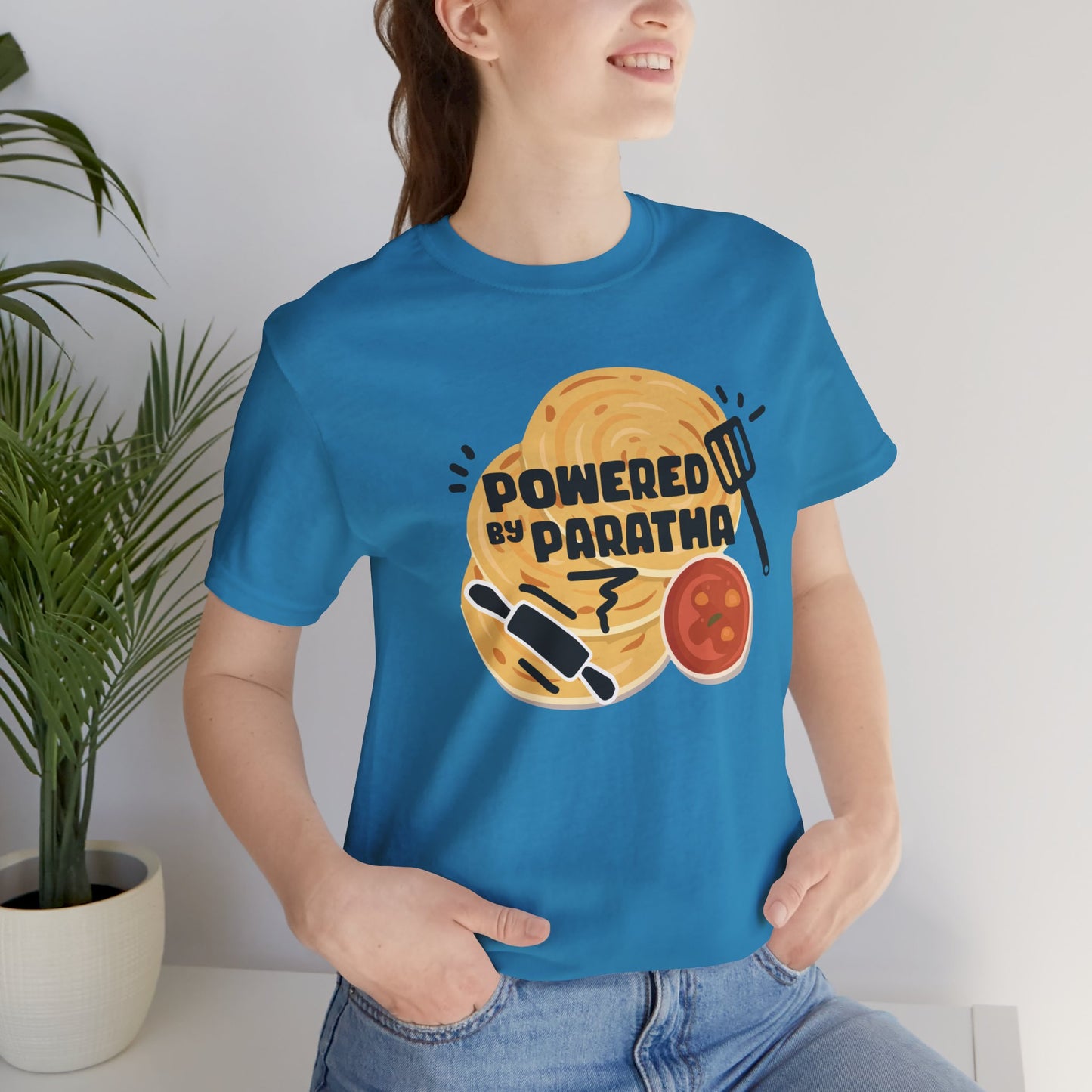 Powered by Paratha Graphic T-shirt