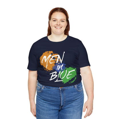 Men in Blue Graphic T-shirt