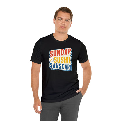 Sundar Sushil Sanskari Graphic T-shirt