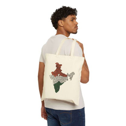 India Map Tote Bag