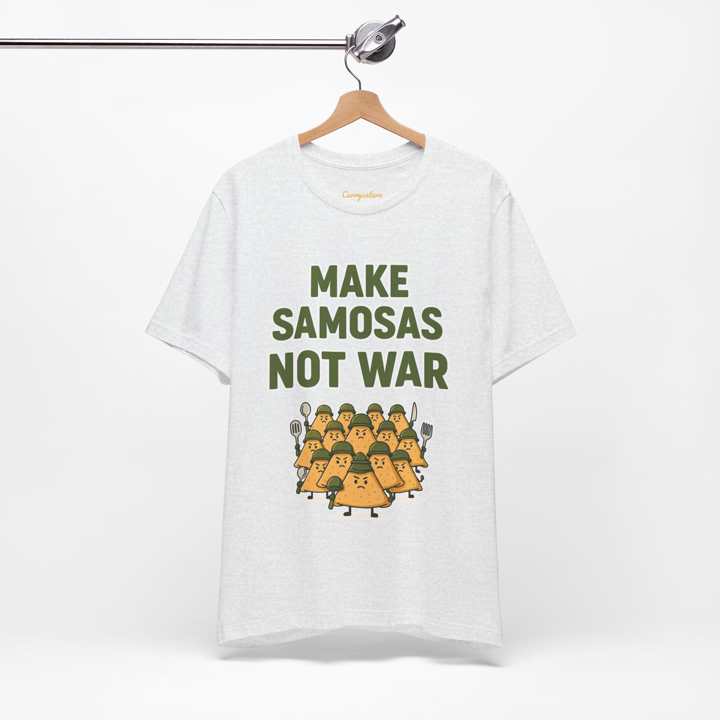 Make Samosas Not War Graphic T-shirt
