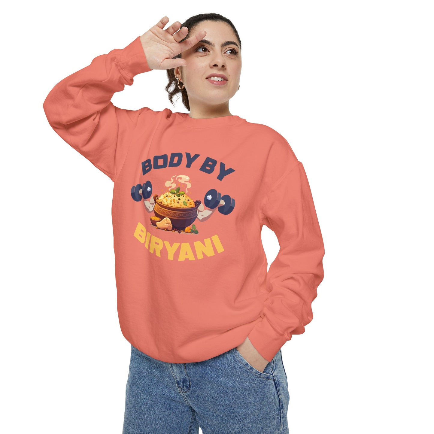 Body By Biryani Unisex Garment-Dyed Sweatshirt