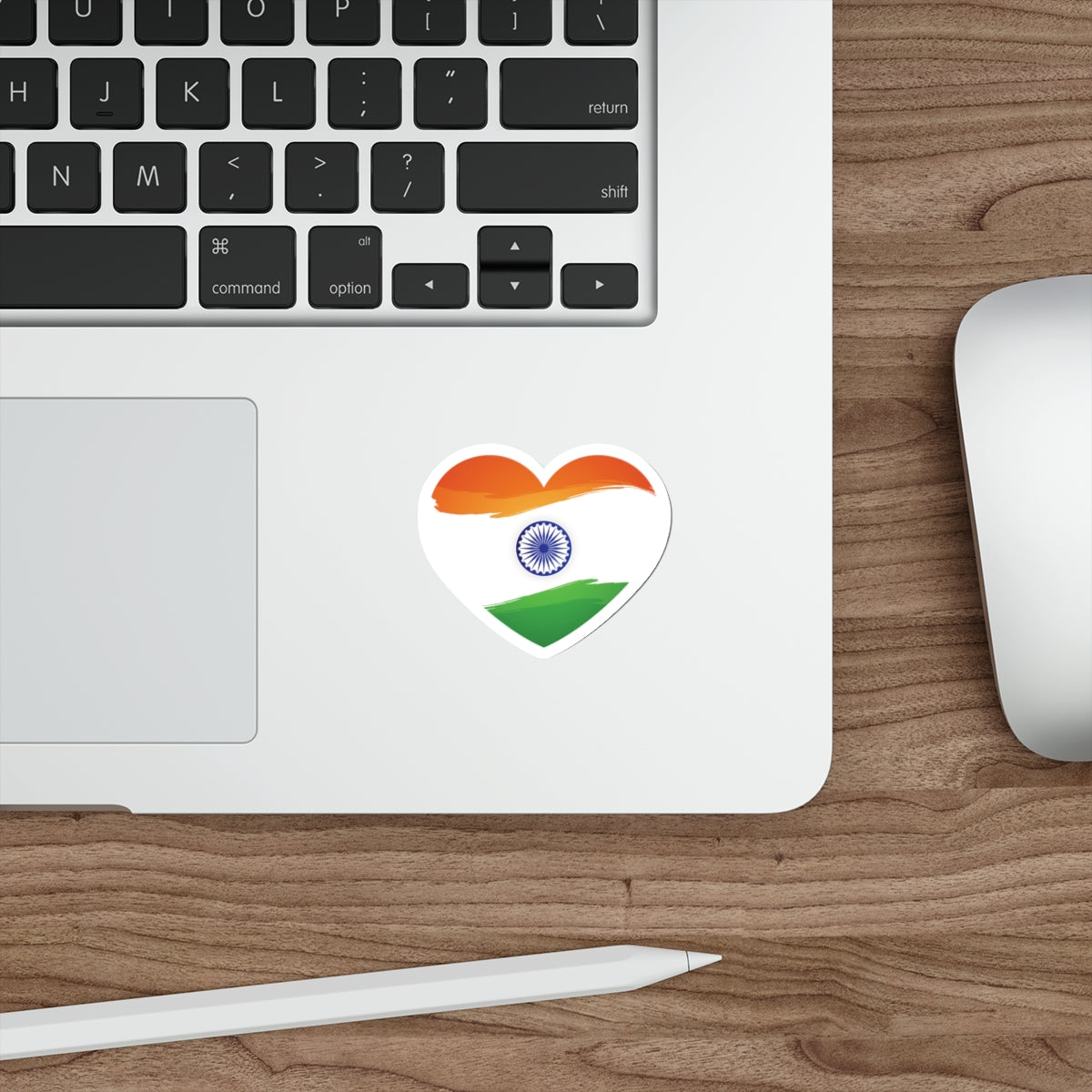 India in heart Die-Cut Sticker - Currycature 🇺🇸