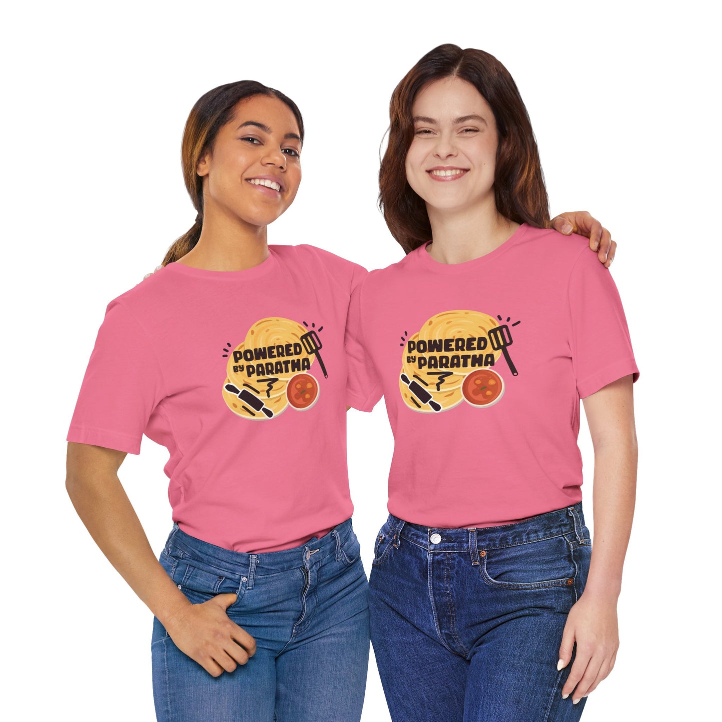 Women's Powered by Paratha Graphic Tee