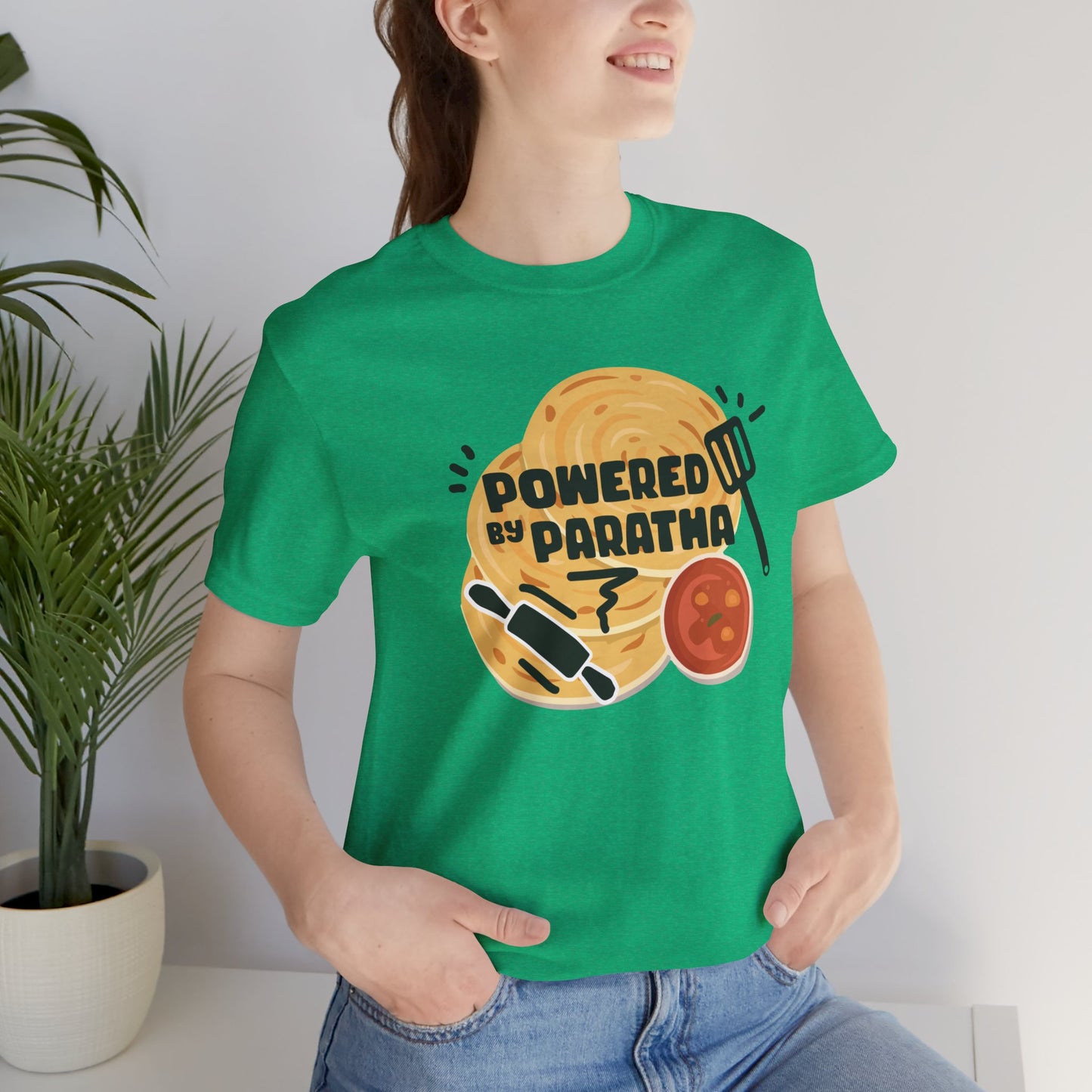 Powered by Paratha Graphic T-shirt