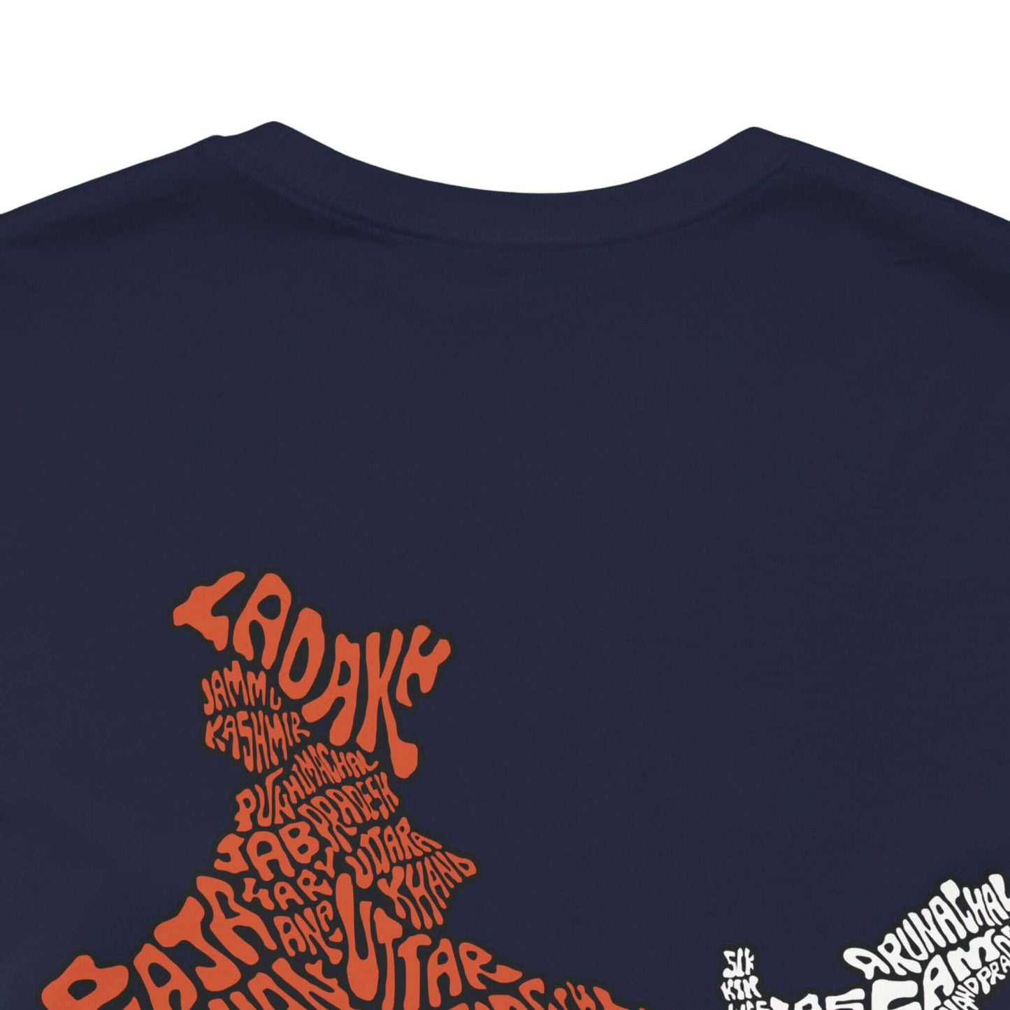 India Map (Back Print) Graphic T-shirt