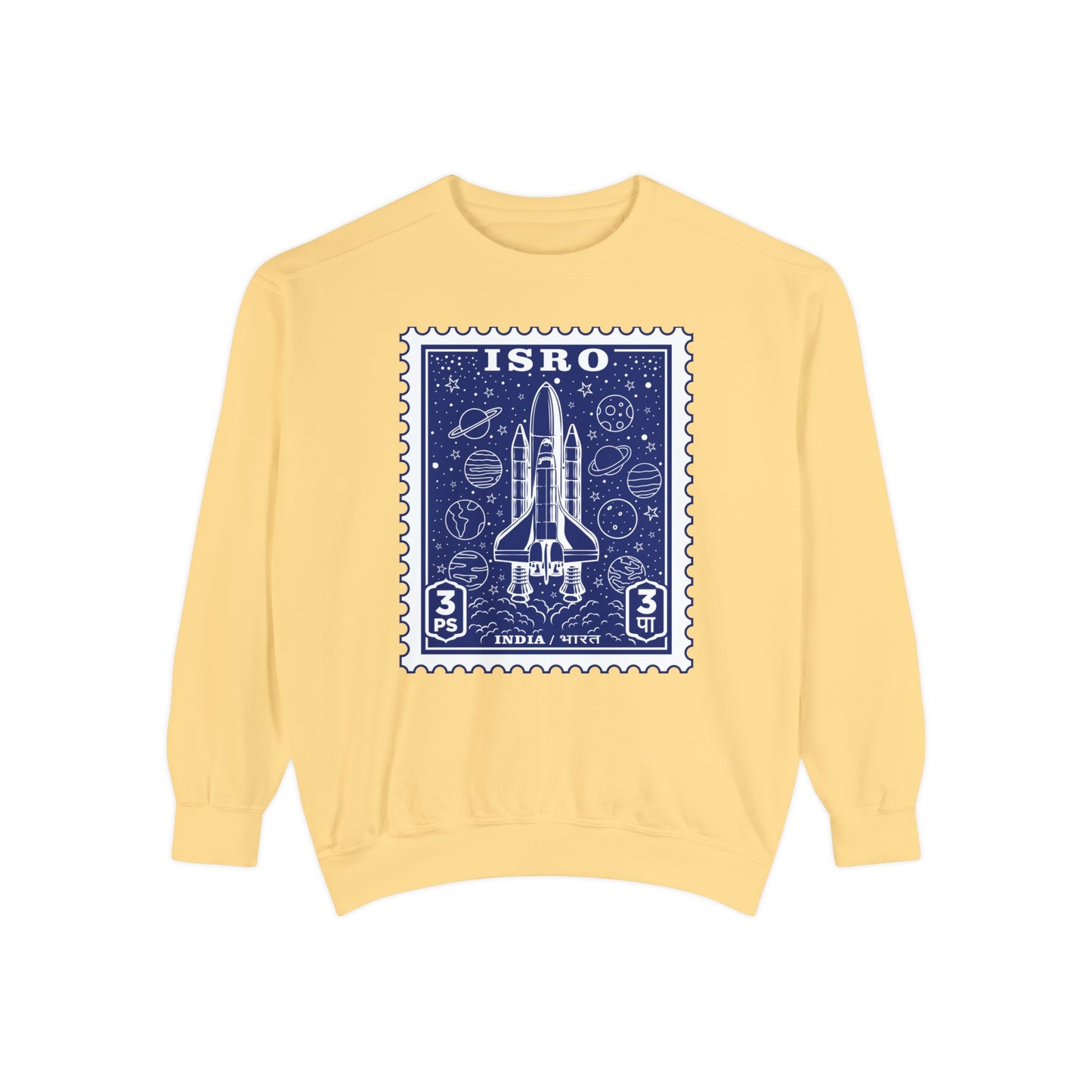 ISRO Unisex Garment-Dyed Sweatshirt