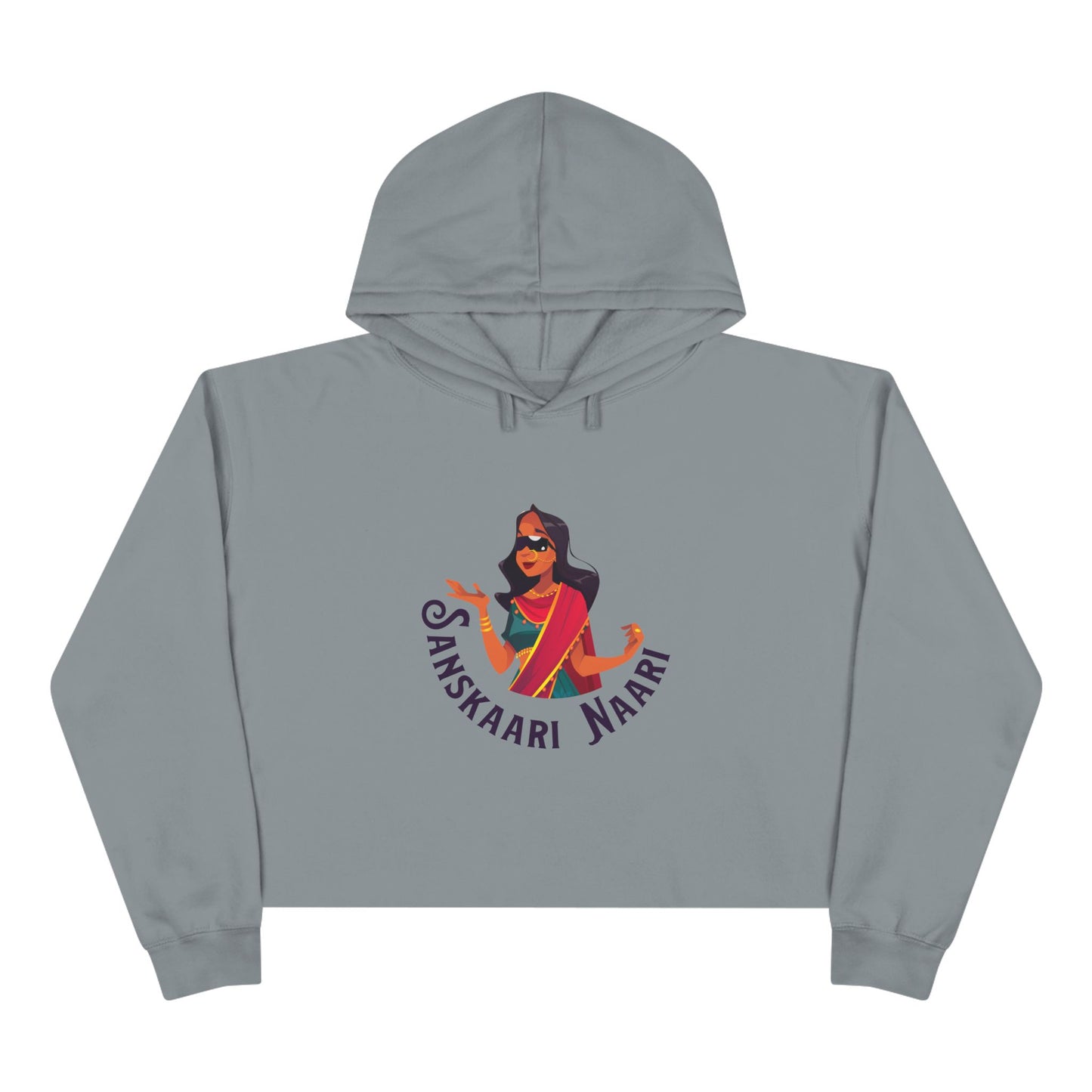 Sanskaari Naari Crop Hoodie