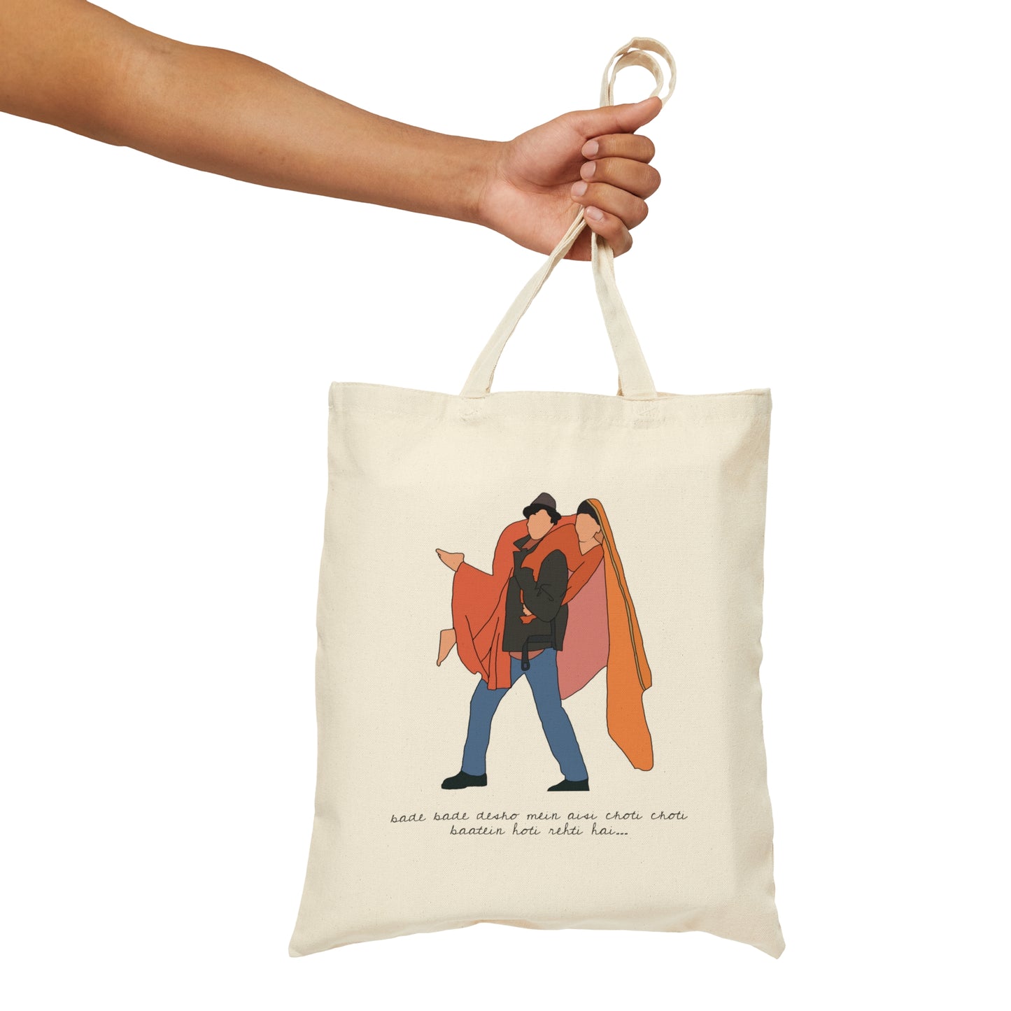 Bade Bade Desho Mein Cotton Canvas Tote Bag