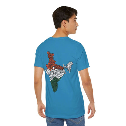 India Map (Back Print) Graphic T-shirt