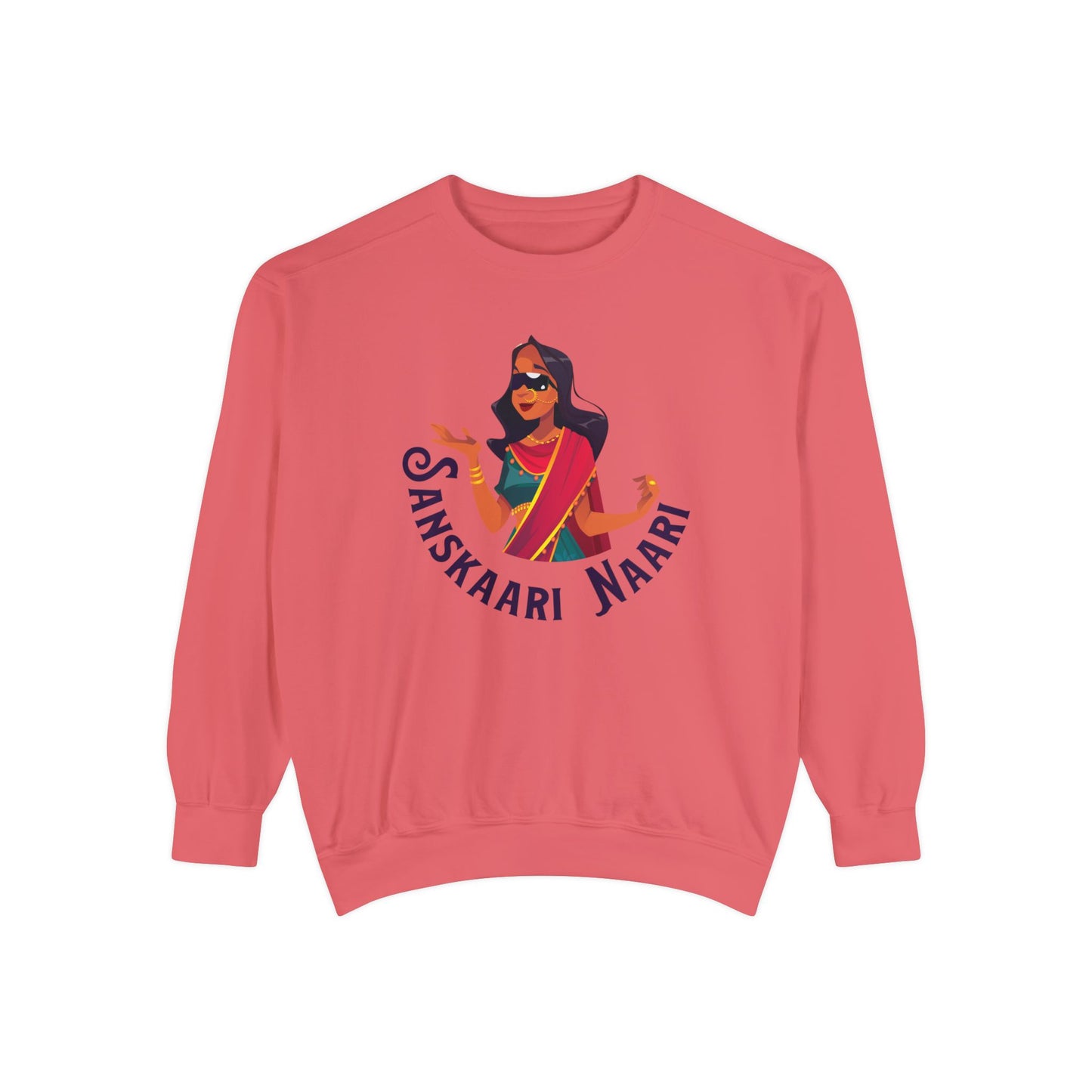 Sanskaari Naari Garment-Dyed Sweatshirt