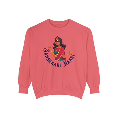 Sanskaari Naari Garment-Dyed Sweatshirt