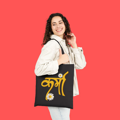 Karma Cotton Canvas Tote Bag