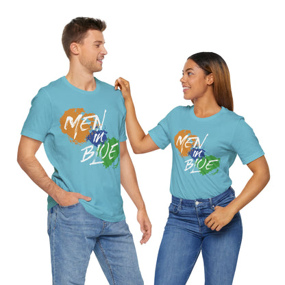 Men in Blue Graphic T-shirt