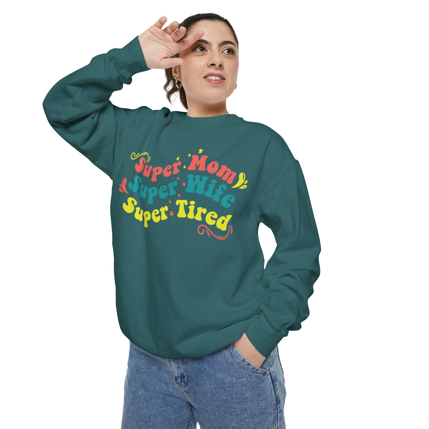 Super Mom Garment-Dyed Sweatshirt