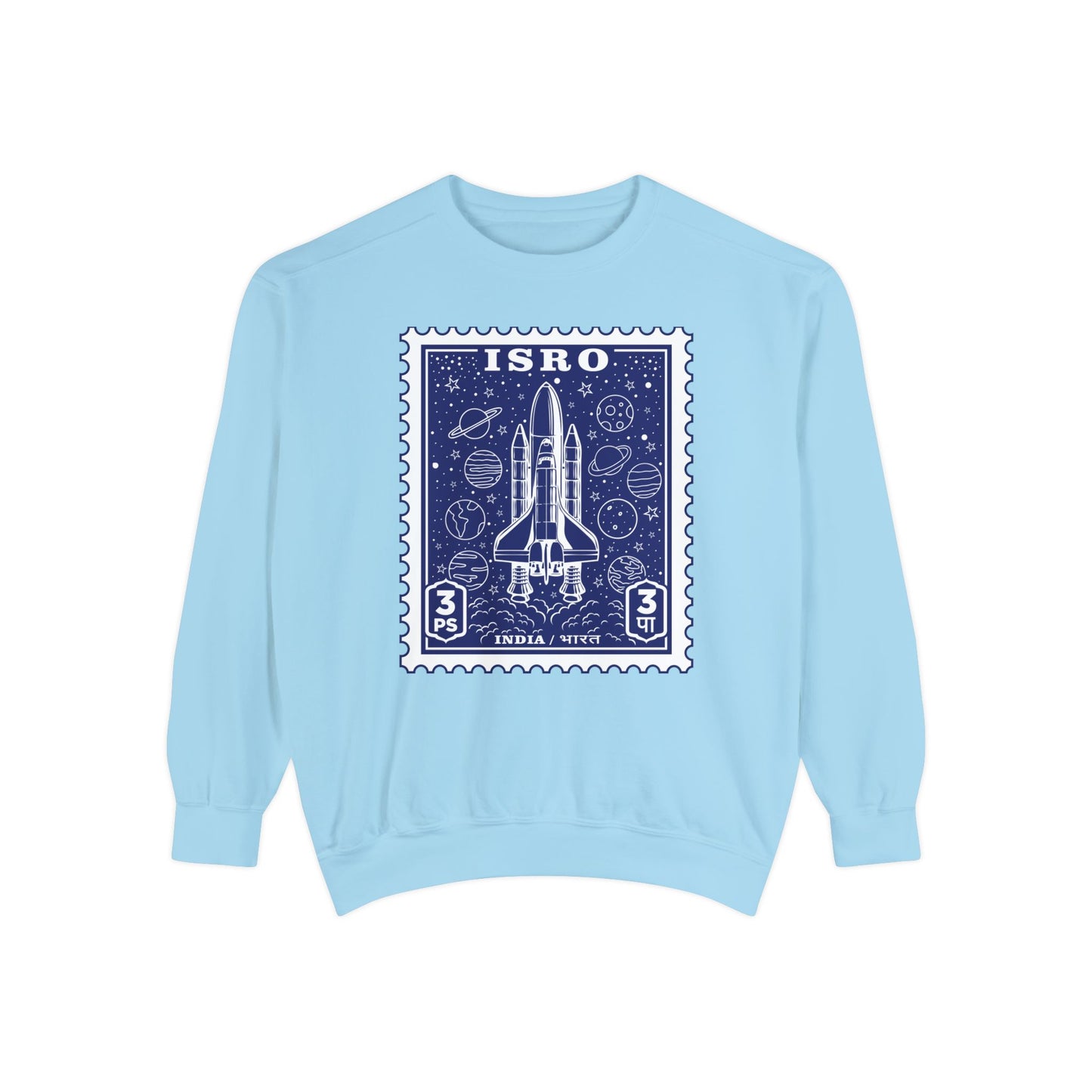 ISRO Unisex Garment-Dyed Sweatshirt