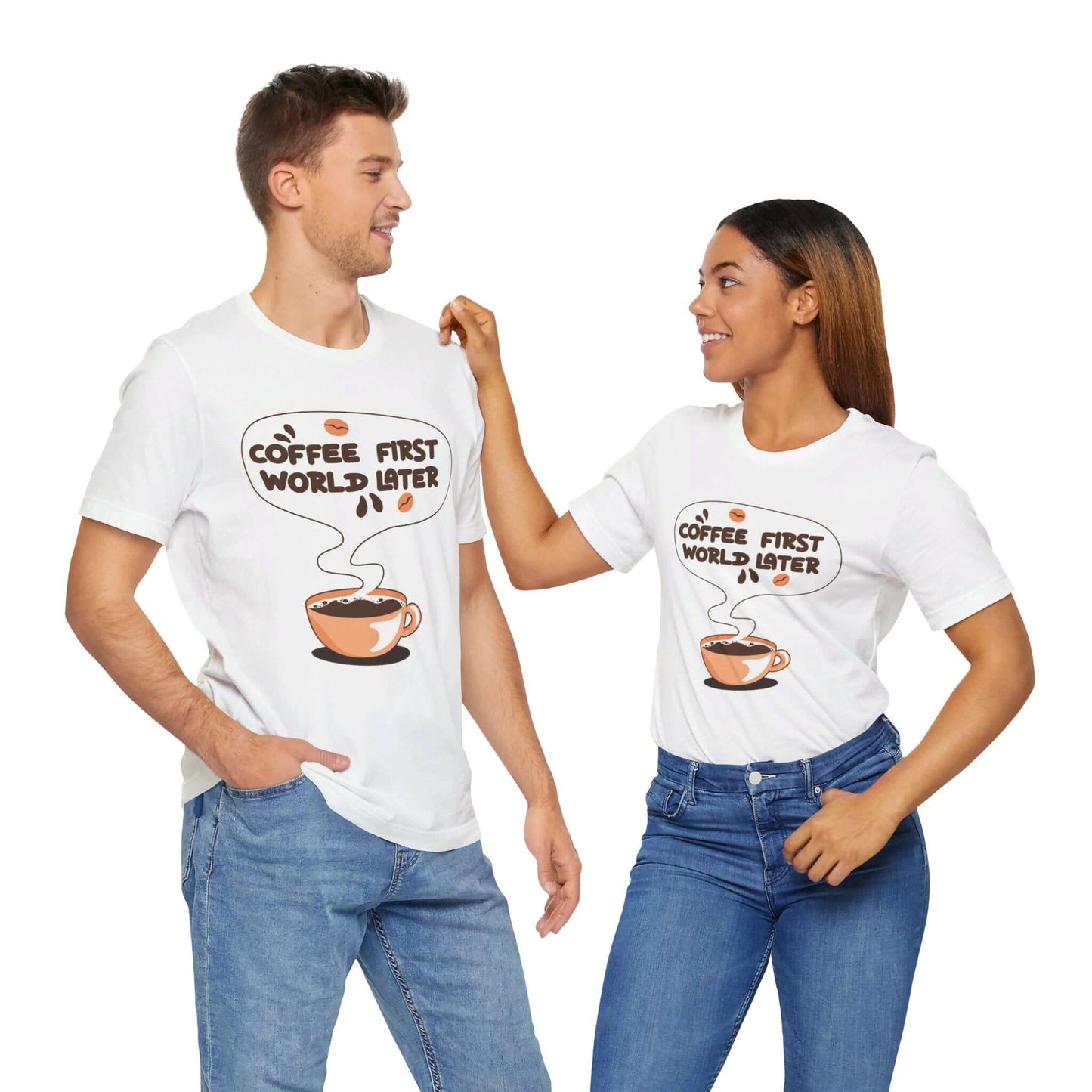 Coffee First Graphic T-shirt