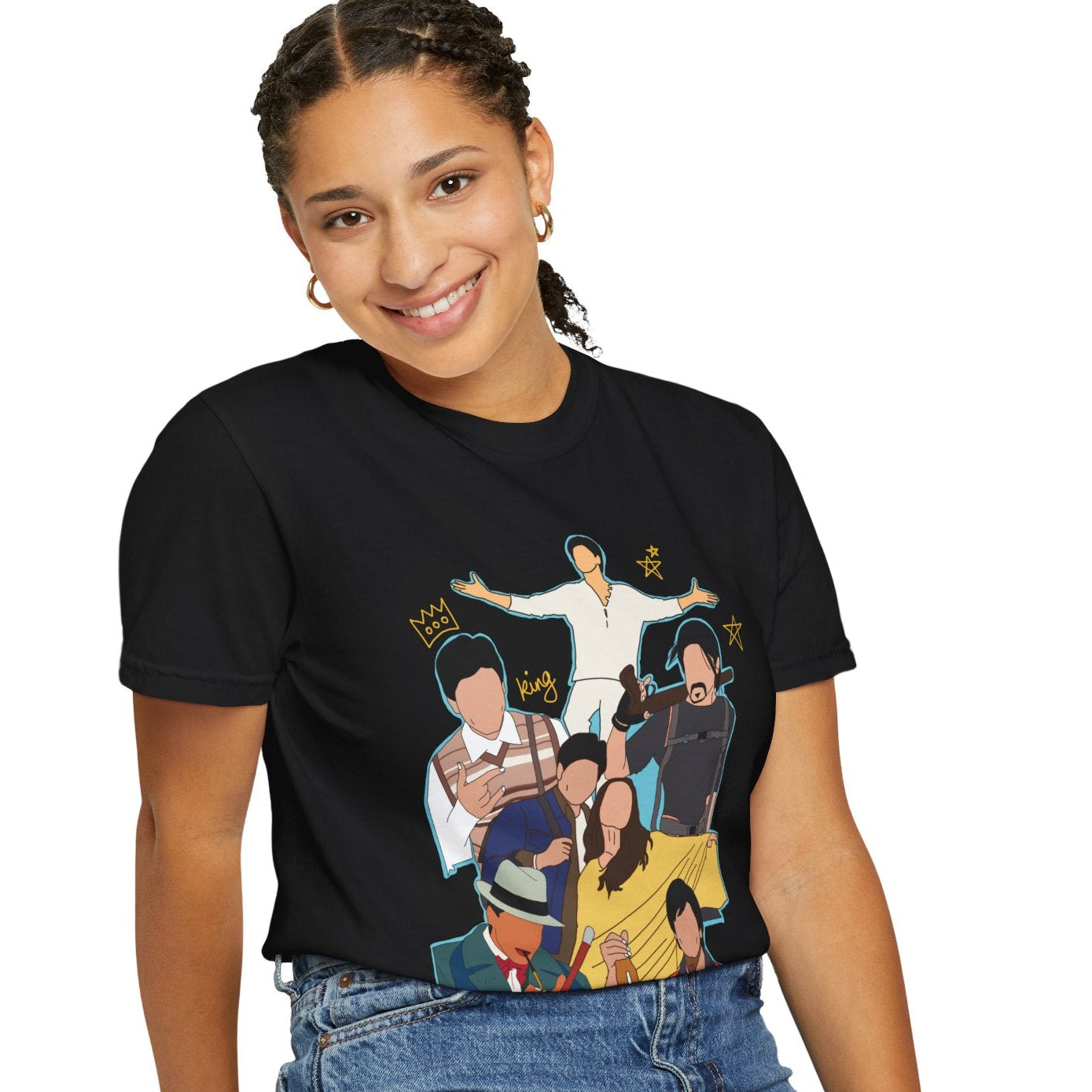 King SRK collage Graphic T-shirt.