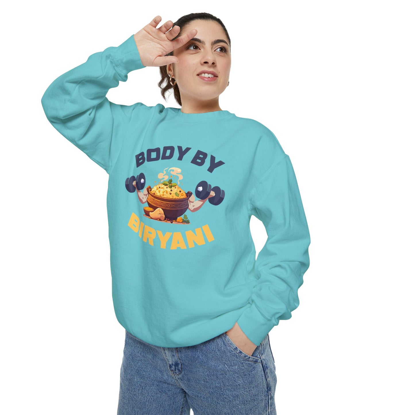 Body By Biryani Unisex Garment-Dyed Sweatshirt