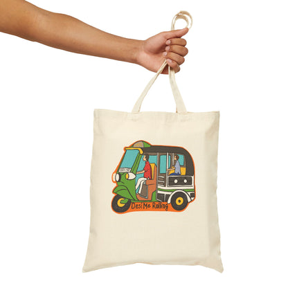 Auto Cotton Canvas Tote Bag