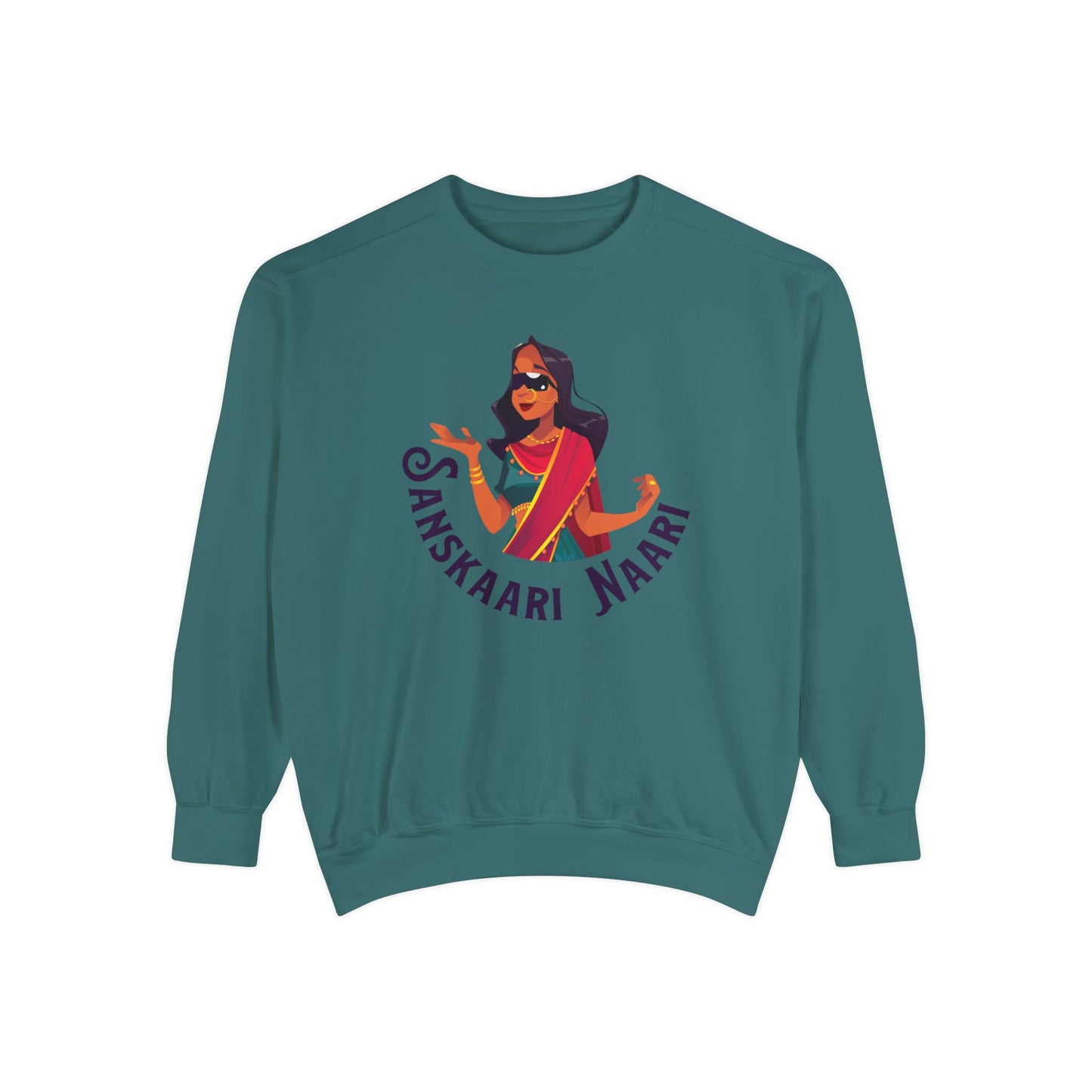 Sanskaari Naari Garment-Dyed Sweatshirt