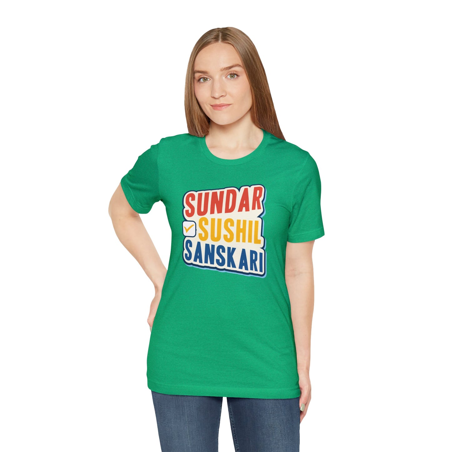 Sundar Sushil Sanskari Graphic T-shirt