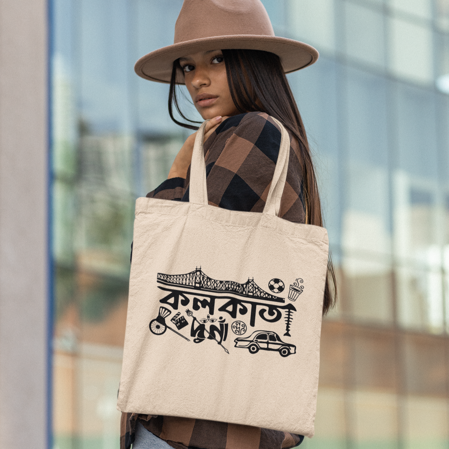 Kolkata Canvas Tote Bag