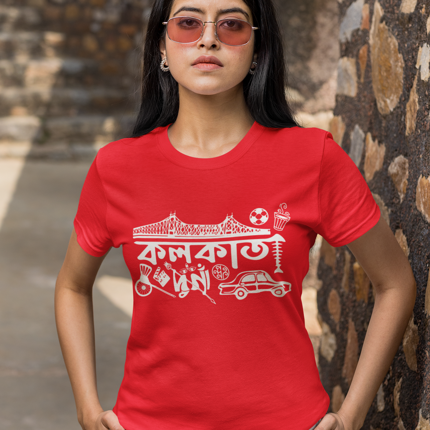 Kolkata Graphic T-shirt | Kolkata art | Bangla tshirt 