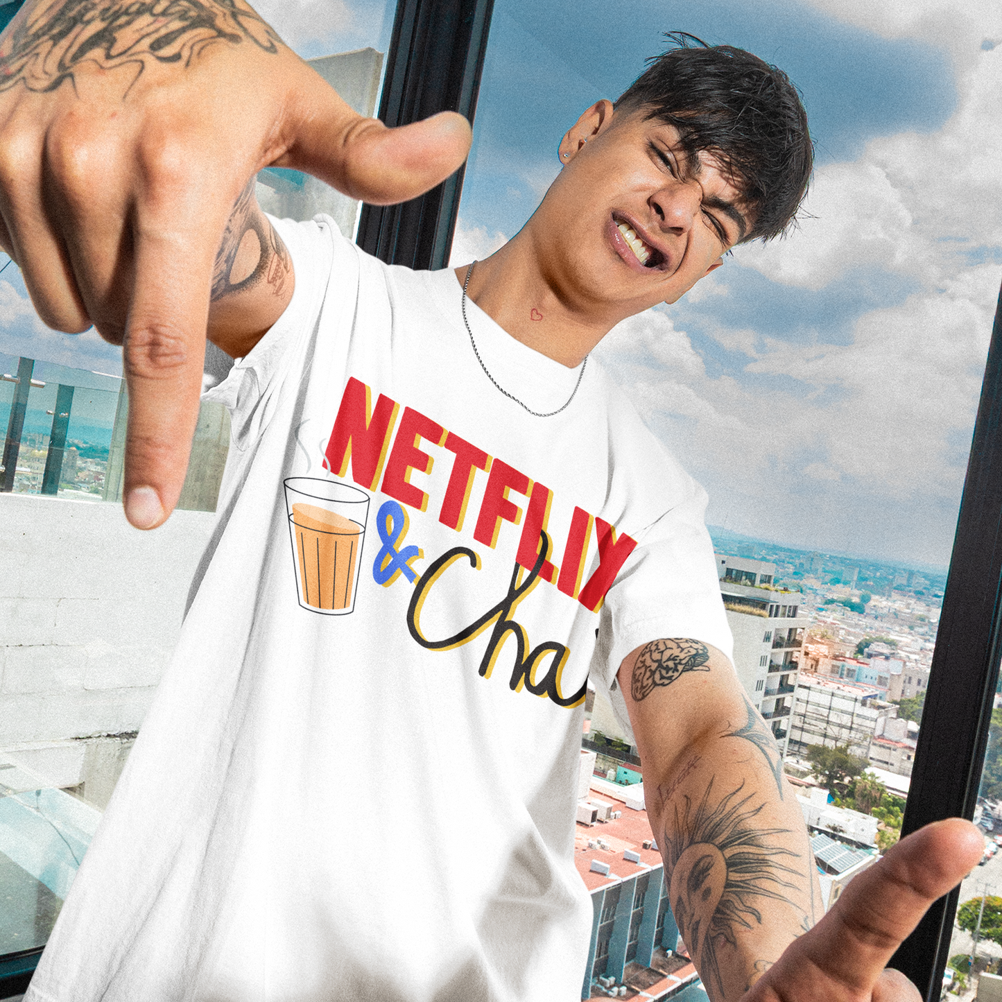 Netflix and Chai Graphic T-shirt.