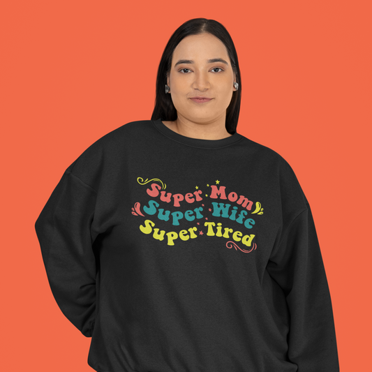 Super Mom Garment-Dyed Sweatshirt - Currycature 🇺🇸