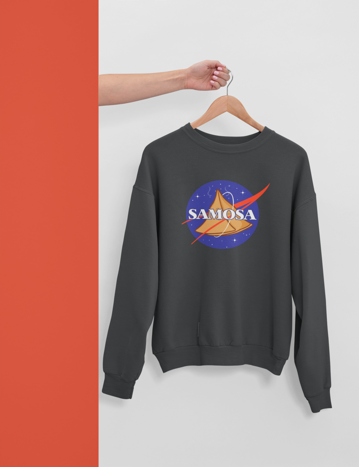 Samosa Garment-Dyed Sweatshirt - Currycature 🇺🇸