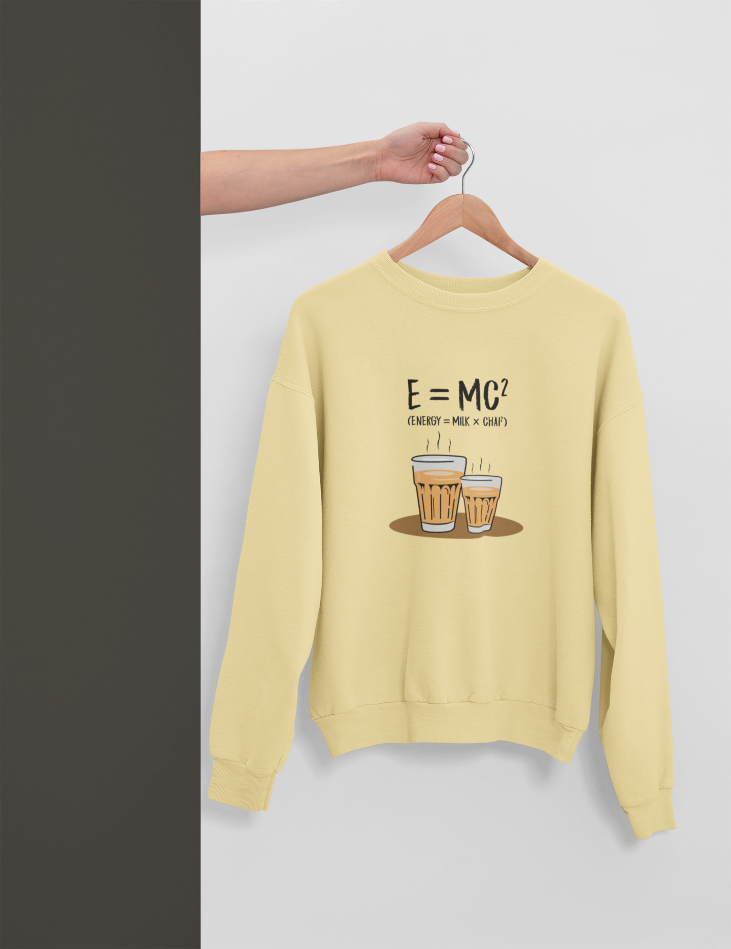 Energy = Chai  Unisex Garment-Dyed Sweatshirt