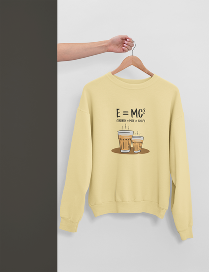 Energy = Chai  Unisex Garment-Dyed Sweatshirt