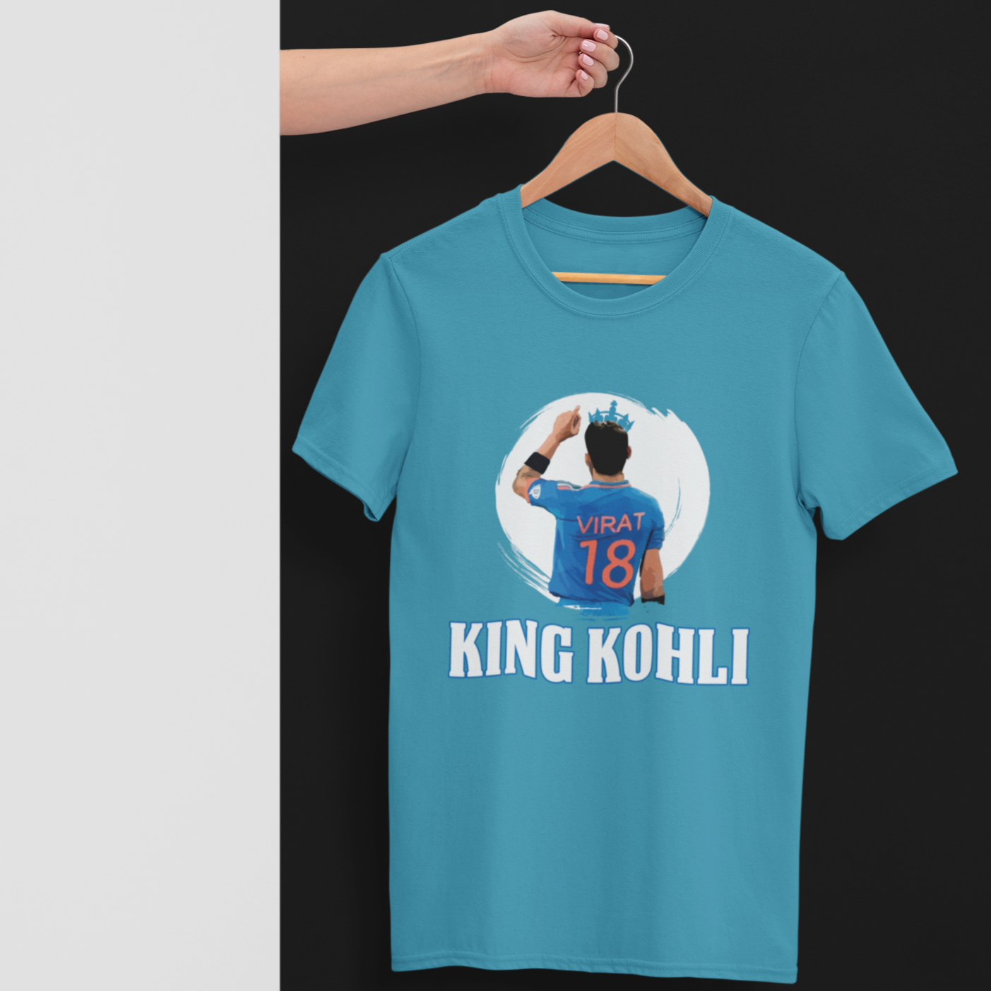 King Kohli graphic tshirt from Currycature