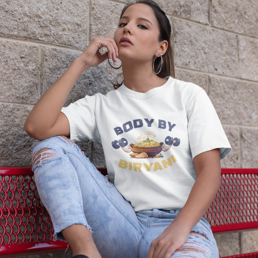 Women's Body By Biryani Graphic Tee