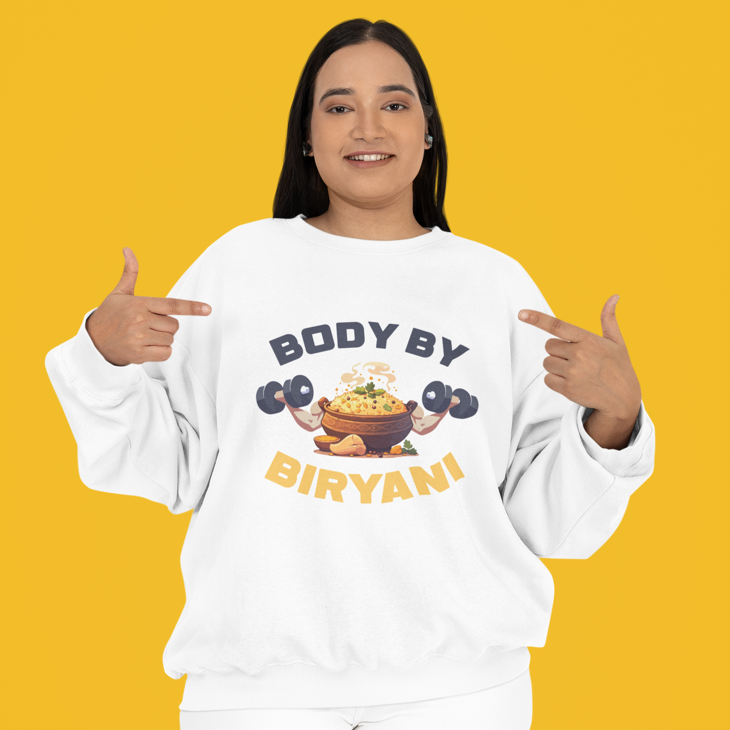 Body By Biryani Unisex Garment-Dyed Sweatshirt