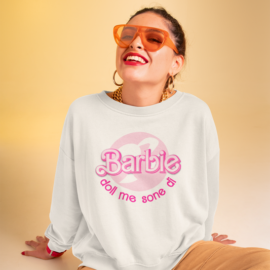 Barbie Doll Garment-Dyed Sweatshirt - Currycature 🇺🇸